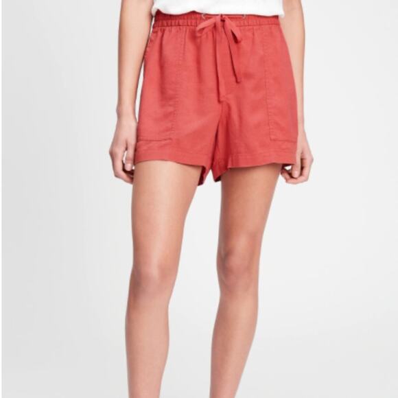 GAP Factory Orange Desert Flower Pull-On Utility Shorts - Picture 3 of 14